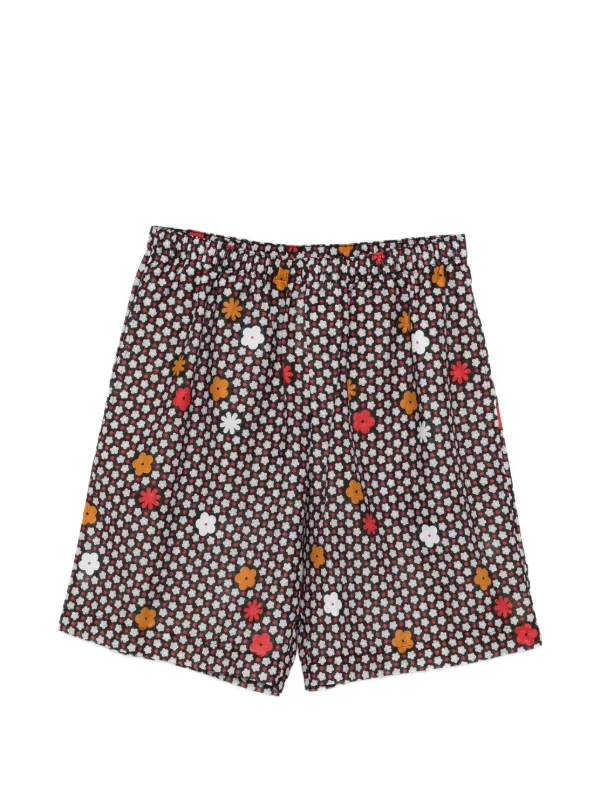 MM6 Maison Margiela フローラル ショートパンツ | ブラック | FARFETCH JP