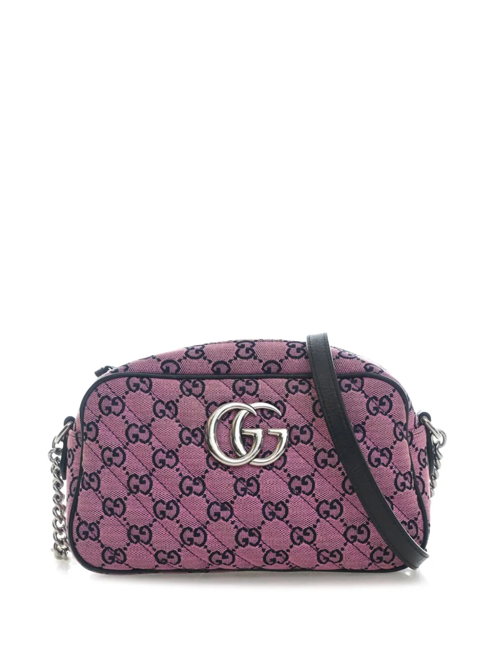Gucci Pre-Owned 2016-2026 Small GG Marmont Matelasse GG Canvas crossbody bag - Rosa