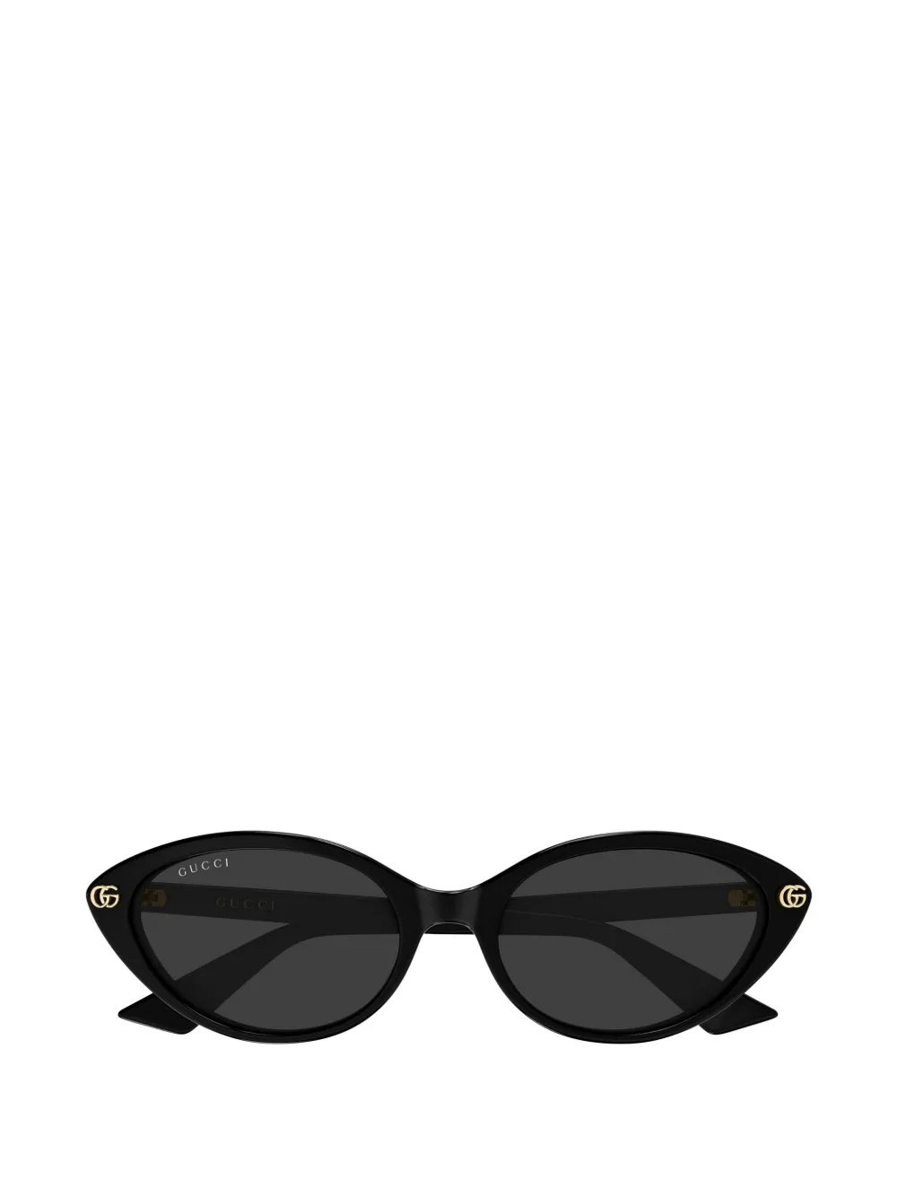 Gucci Eyewear cat-eye logo-plaque sunglasses - Nero
