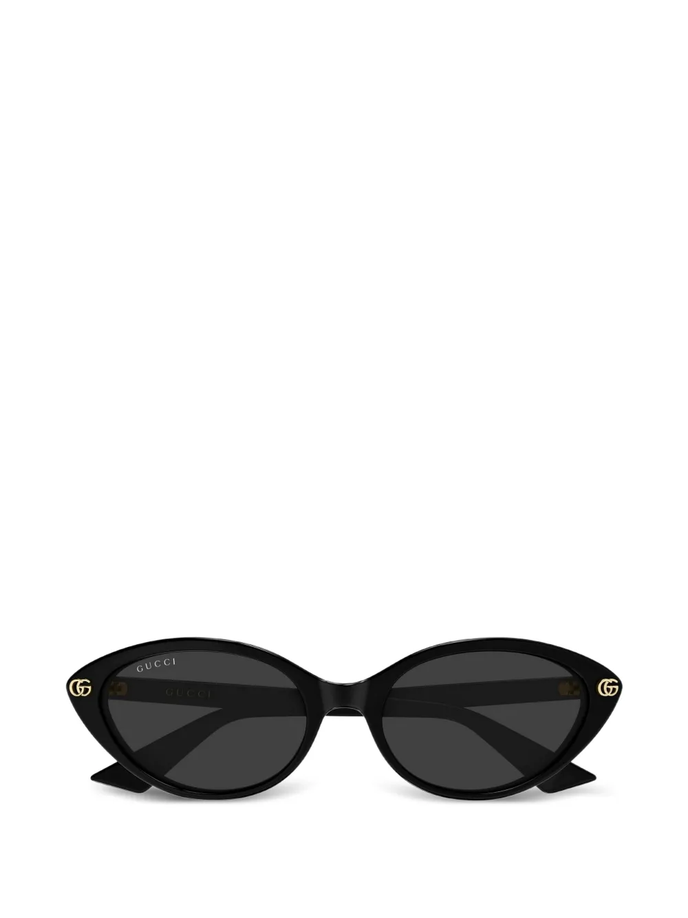 Gucci Eyewear cat-eye logo-plaque sunglasses - Nero