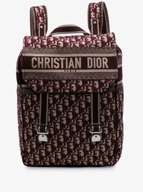 Christian Dior Pre-Owned sac à dos Diorcamp en toile brodée à motif Oblique (2019)