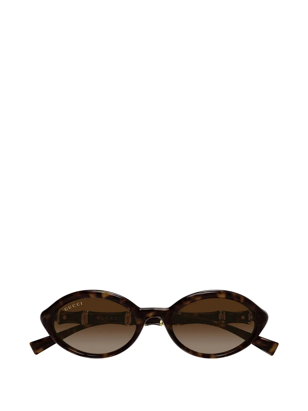 Gucci Eyewear oval-frame sunglasses - Marrone