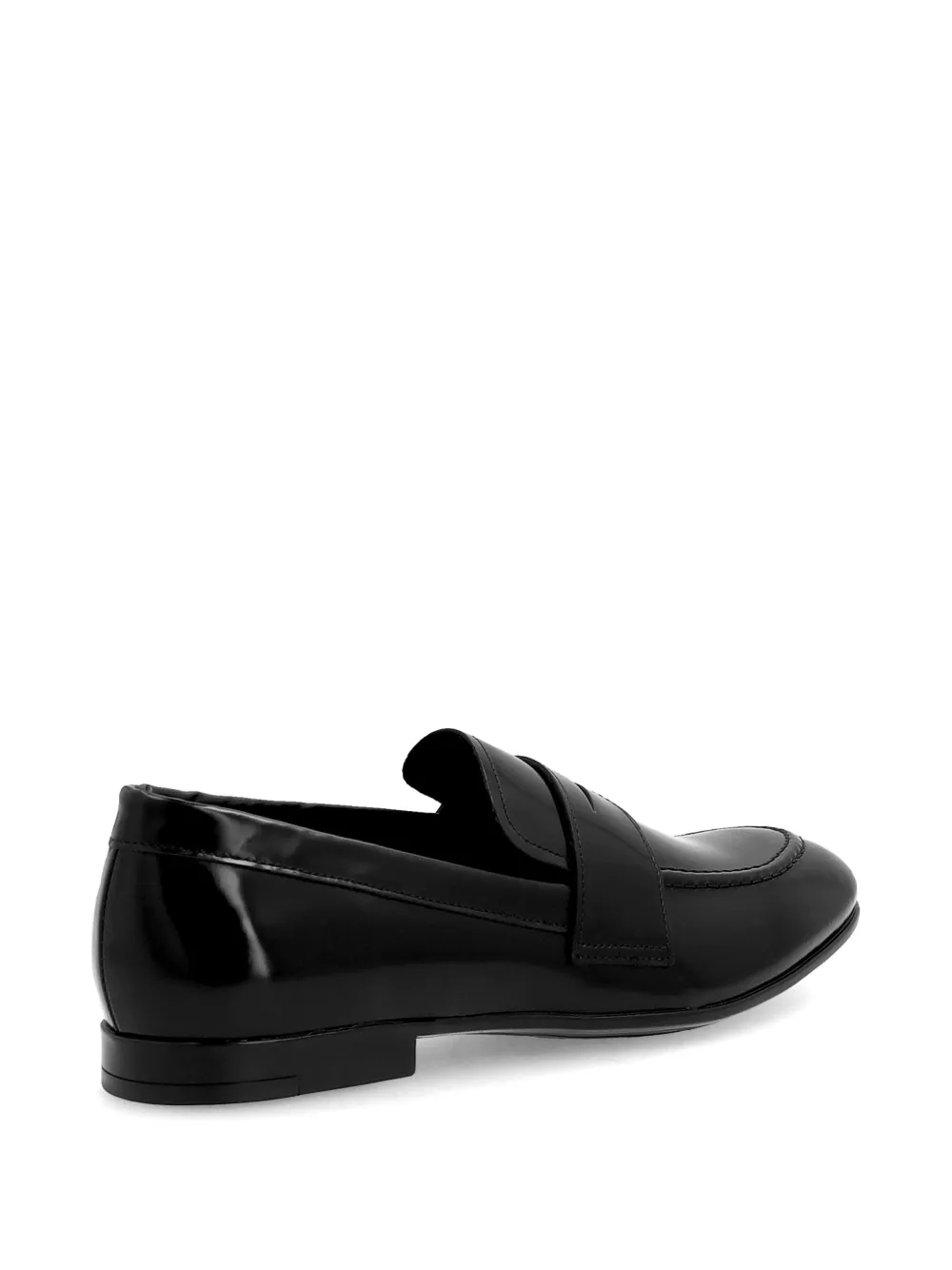 FRAU polished leather loafers Zwart
