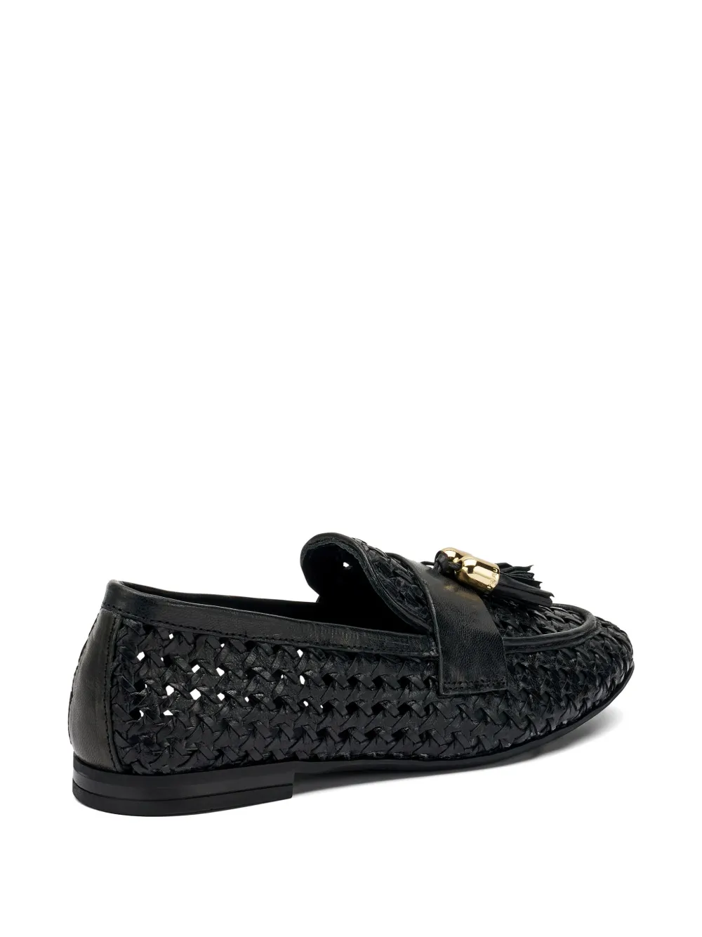 FRAU woven tassel loafers Zwart