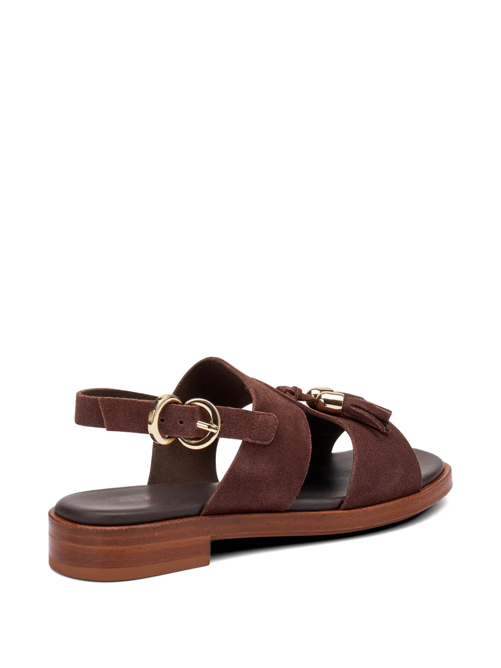 FRAU tassel-detail suede sandals Bruin