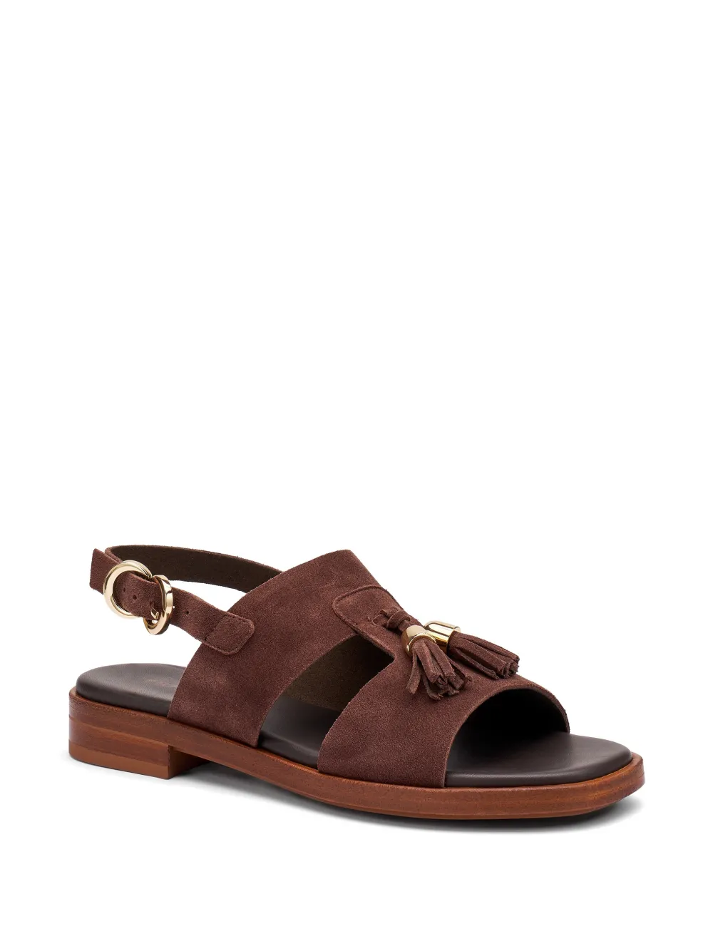 FRAU tassel-detail suede sandals Bruin