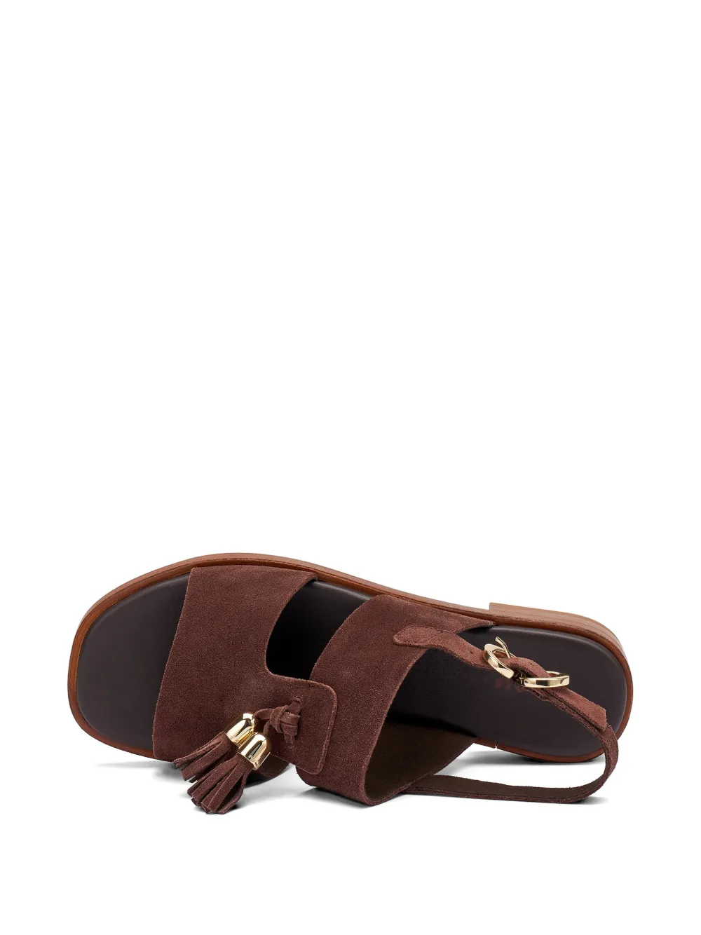 FRAU tassel-detail suede sandals Bruin