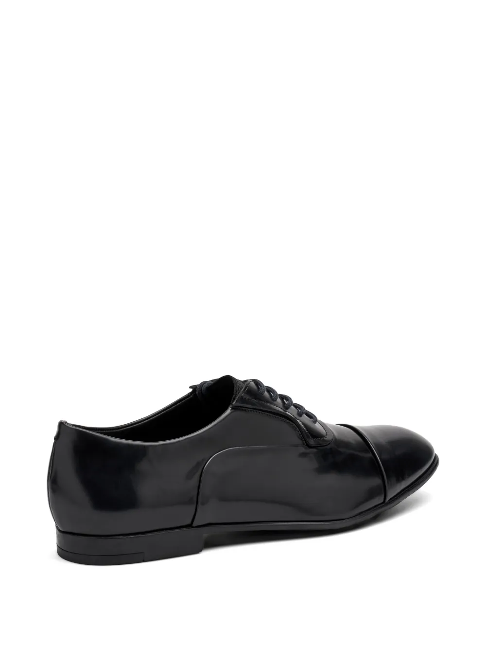 FRAU polished leather oxford shoes Zwart