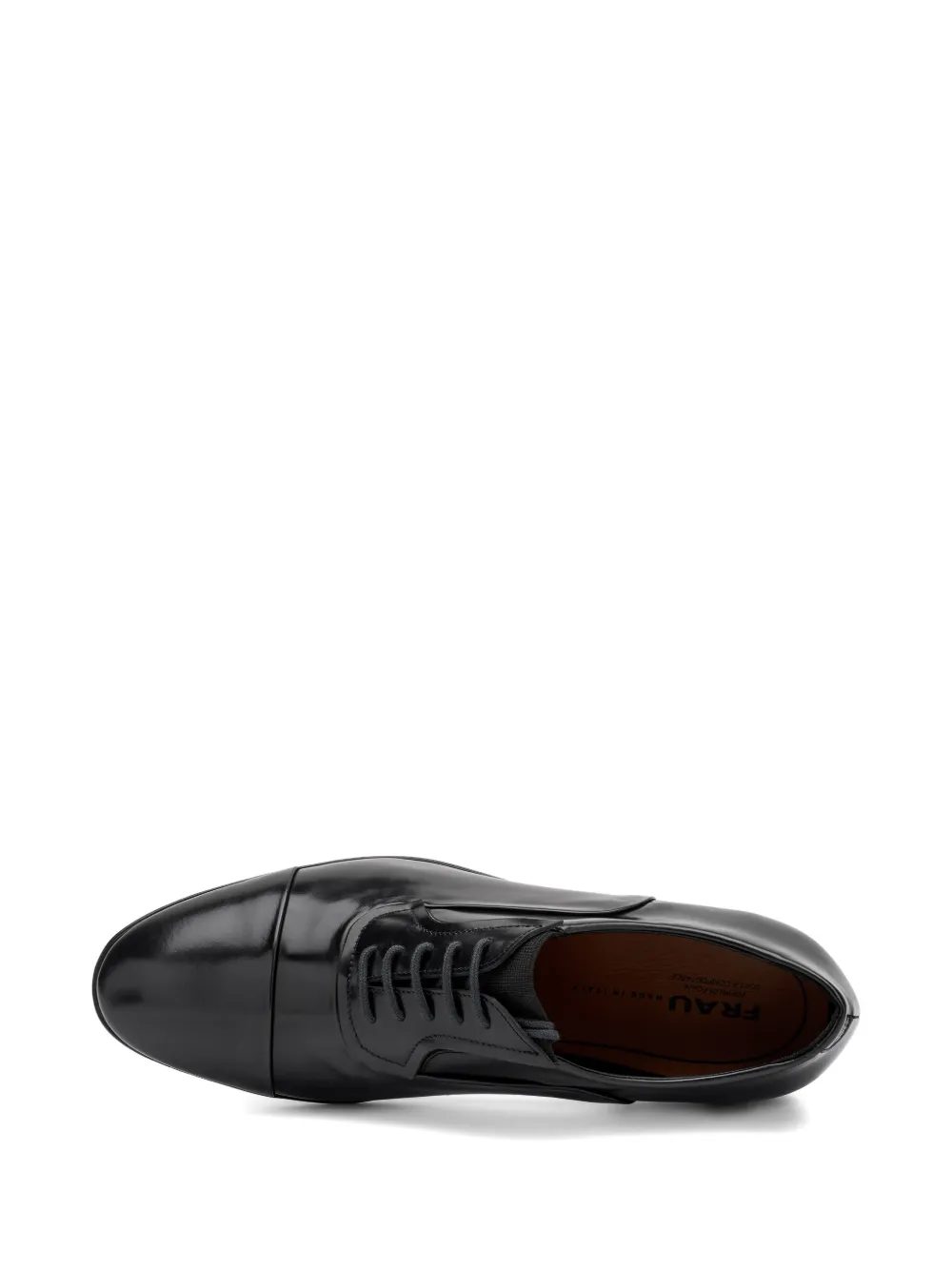 FRAU polished leather oxford shoes Zwart