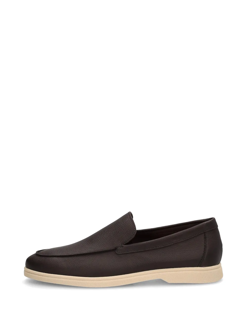 FRAU grained leather loafers - Braun