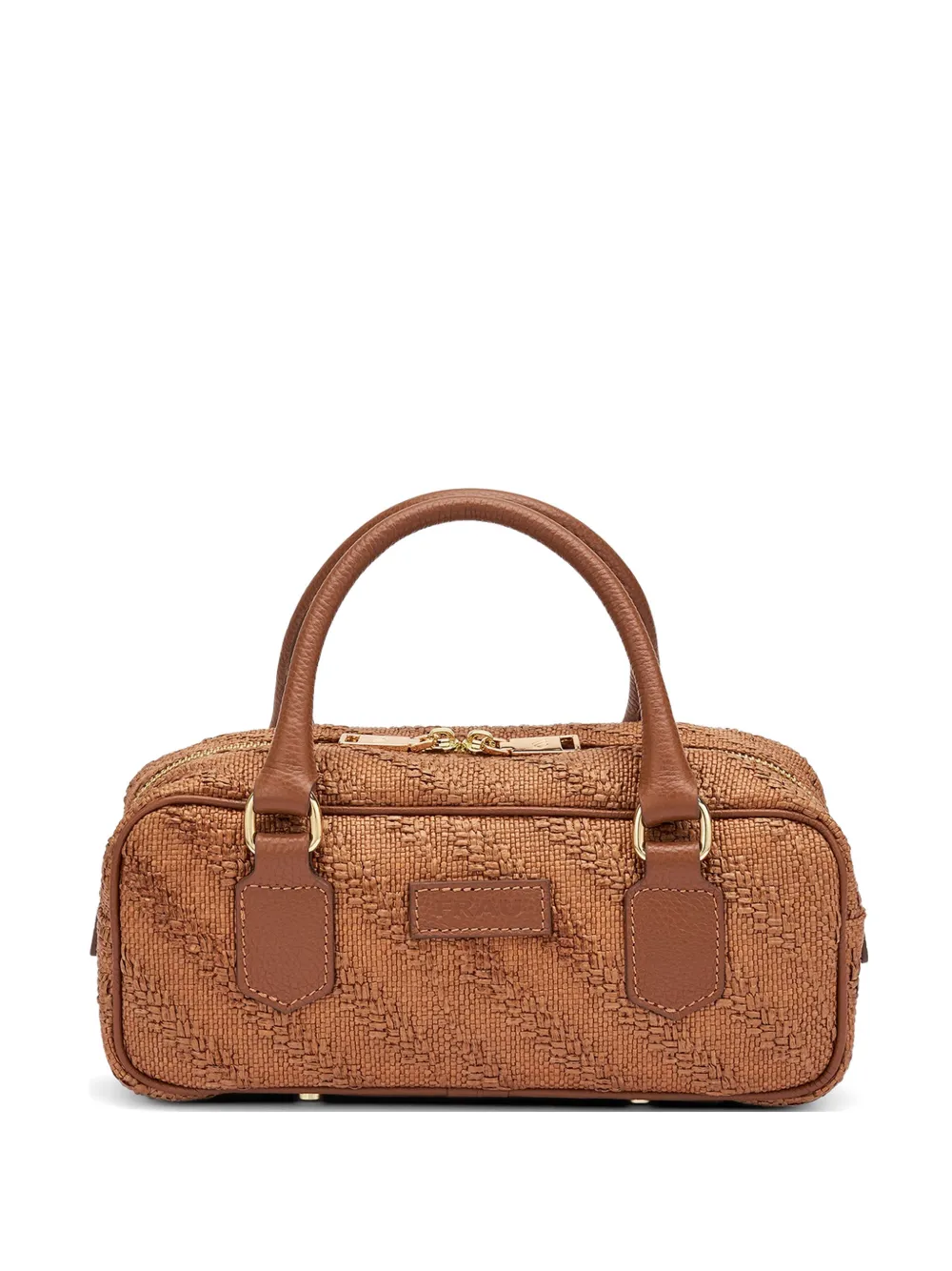 FRAU Borsa tote Boston in rafia - Marrone