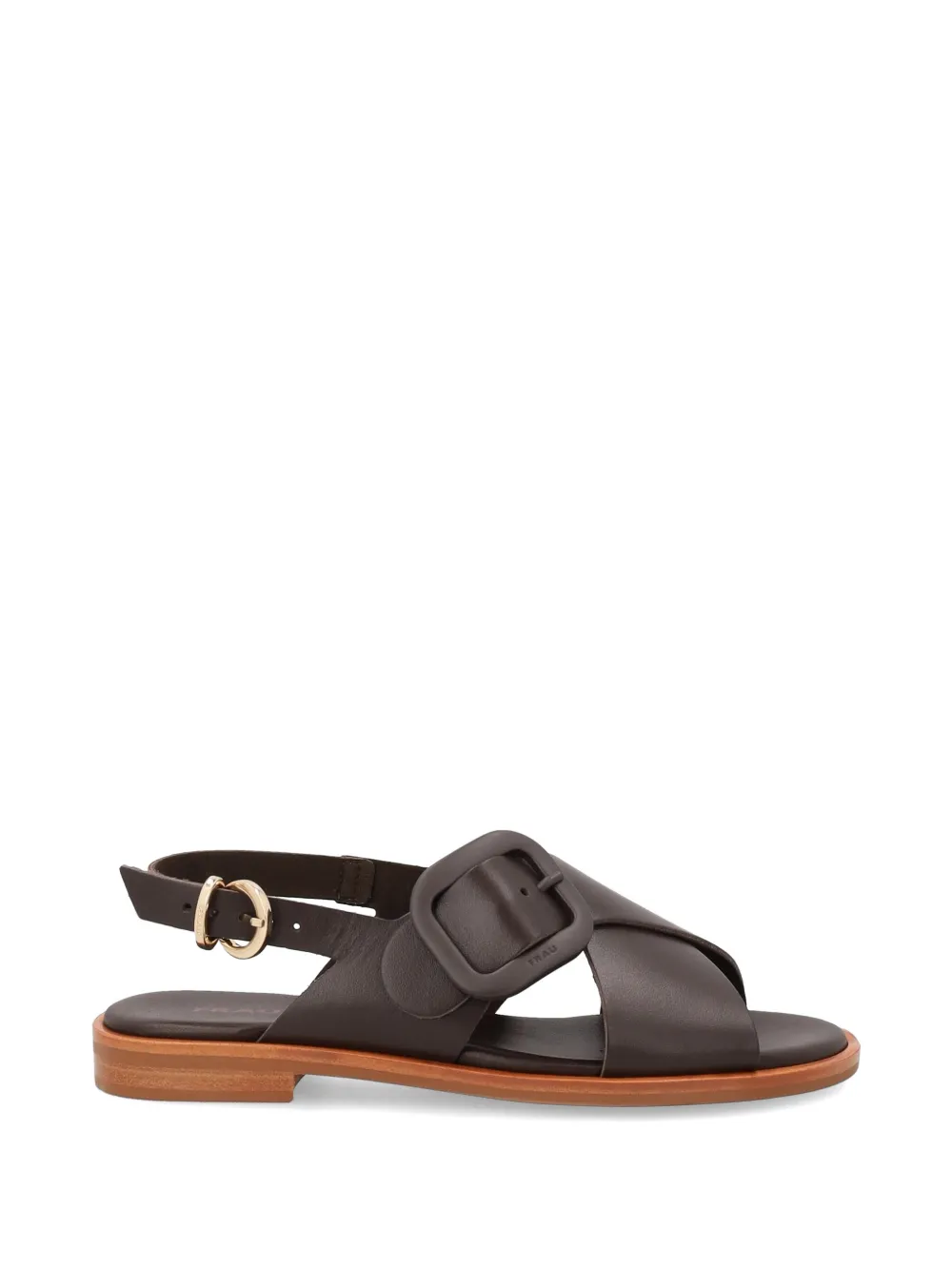 FRAU crossover-strap buckled sandals - Marrone