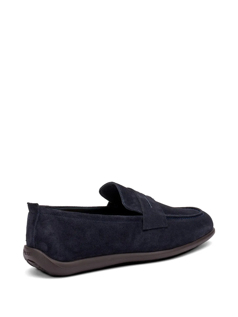 FRAU suede square-toe loafers Blauw