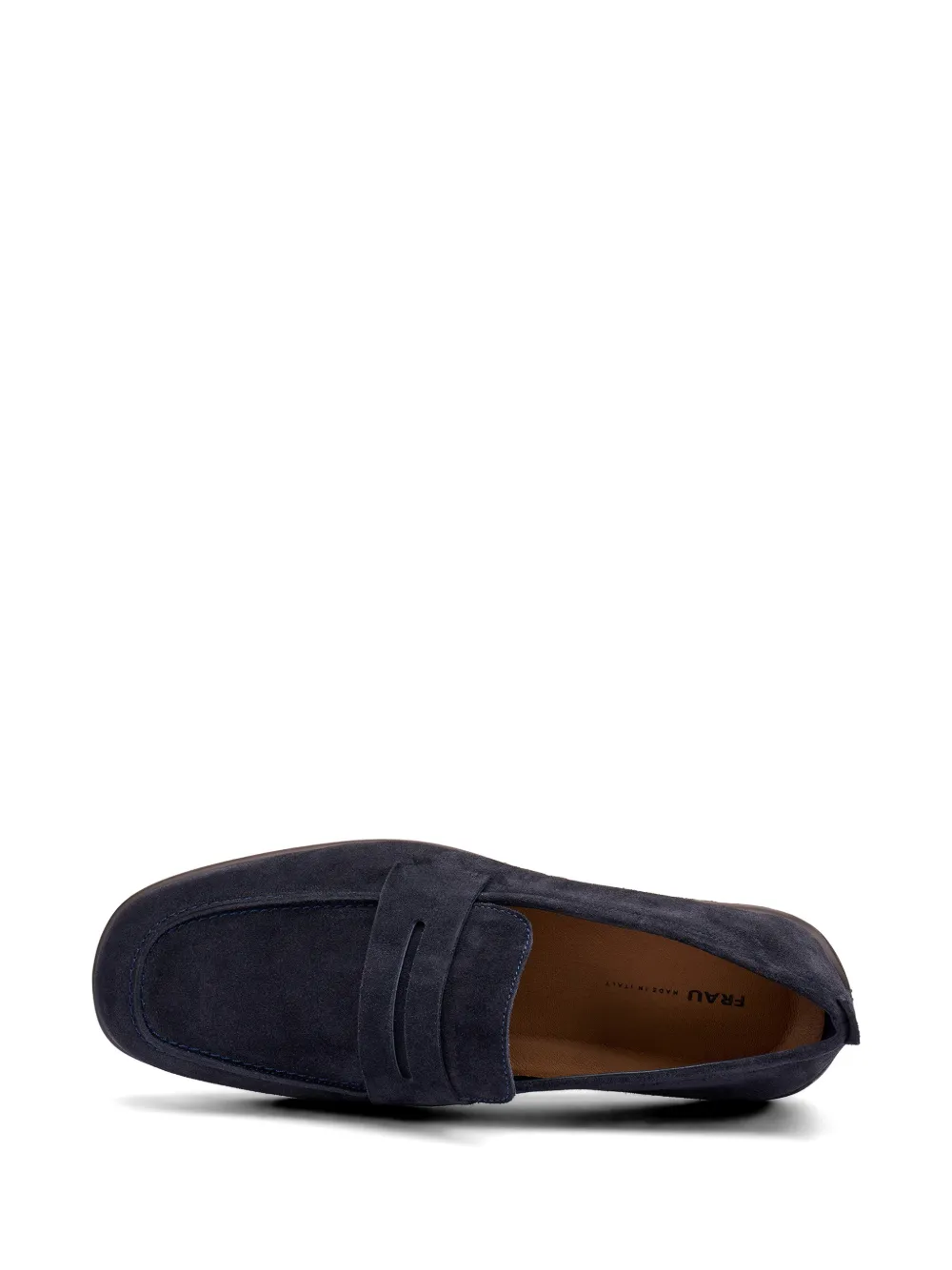 FRAU suede square-toe loafers Blauw