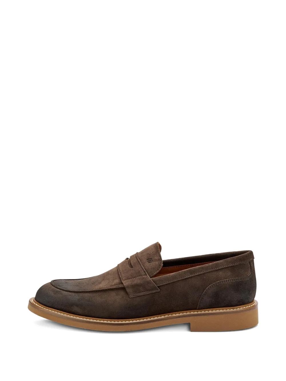 FRAU distressed suede loafers - Braun