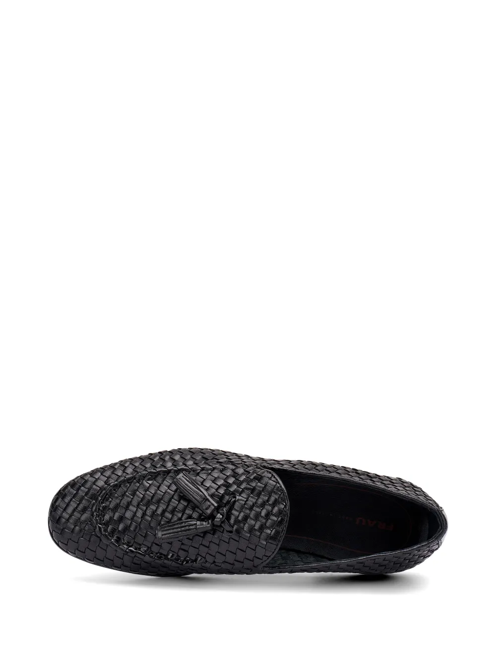 FRAU woven tassel loafers Zwart