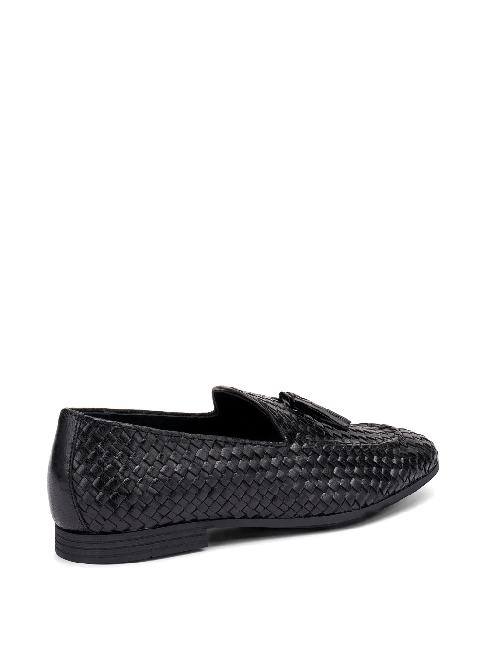 FRAU woven tassel loafers Zwart