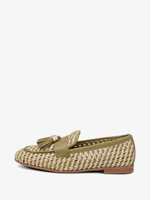 FRAU mocasines con detalle de borlas