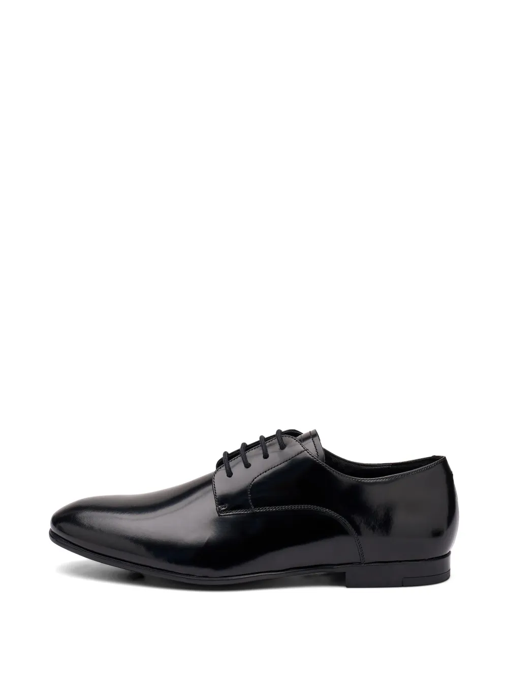 Frau Polished Leather Derby Shoes In Black