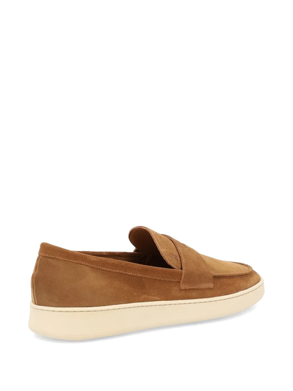 FRAU saddle-detail suede loafers Bruin