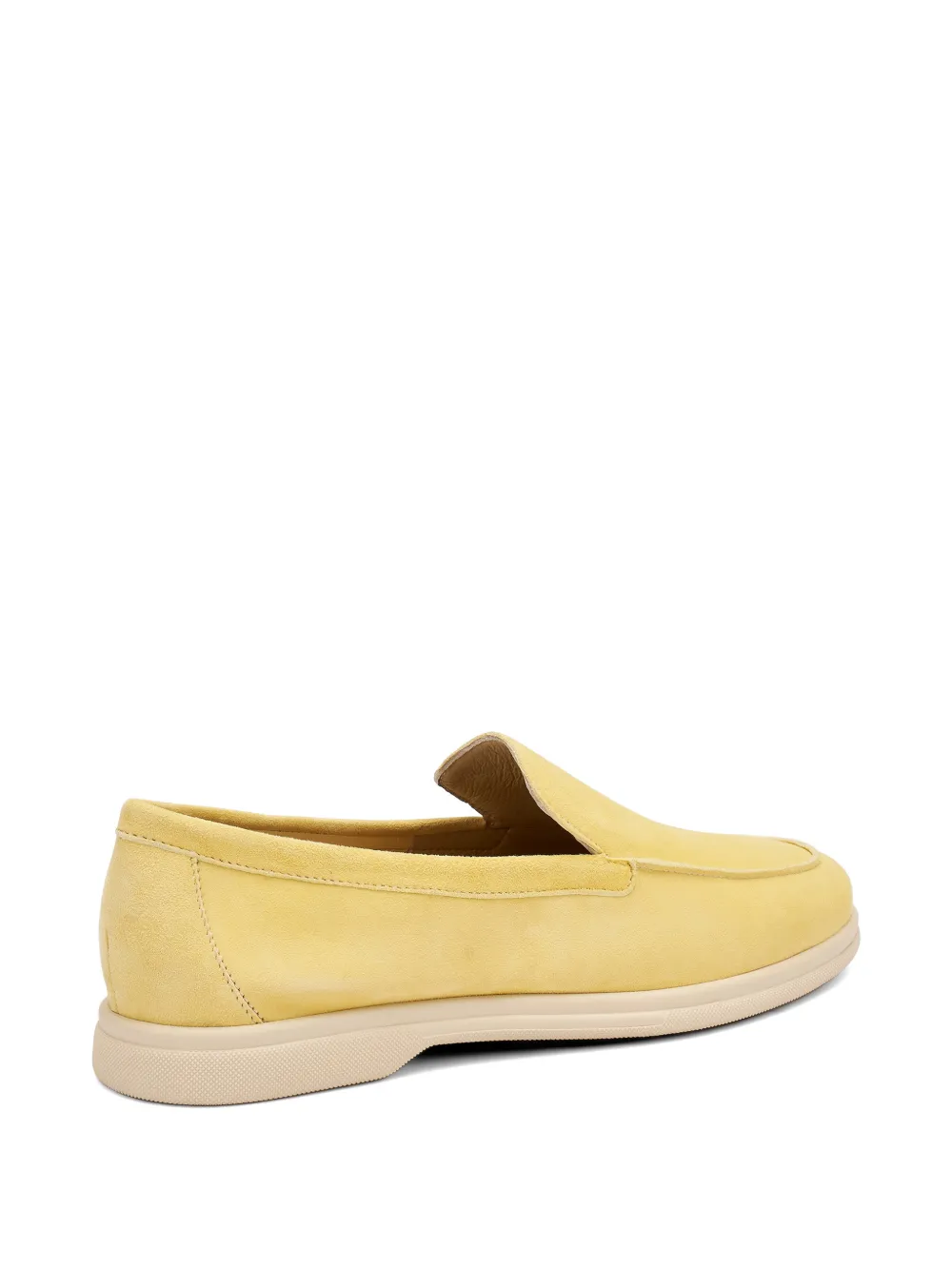 FRAU deconstructed suede loafers Geel