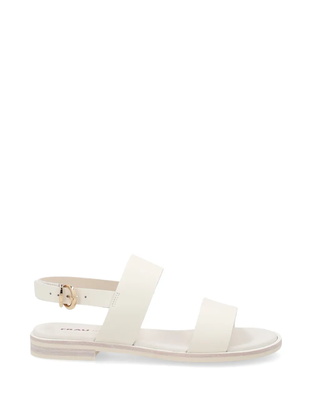 FRAU double-strap leather sandals Beige
