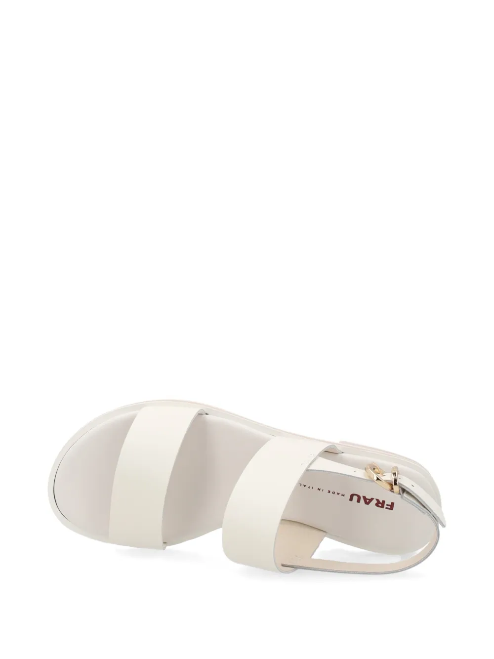 FRAU double-strap leather sandals Beige