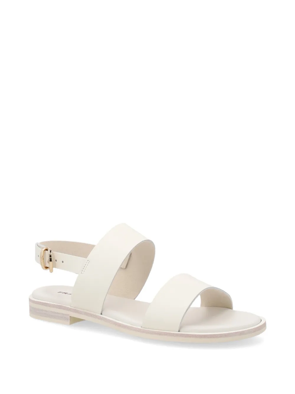 FRAU double-strap leather sandals Beige