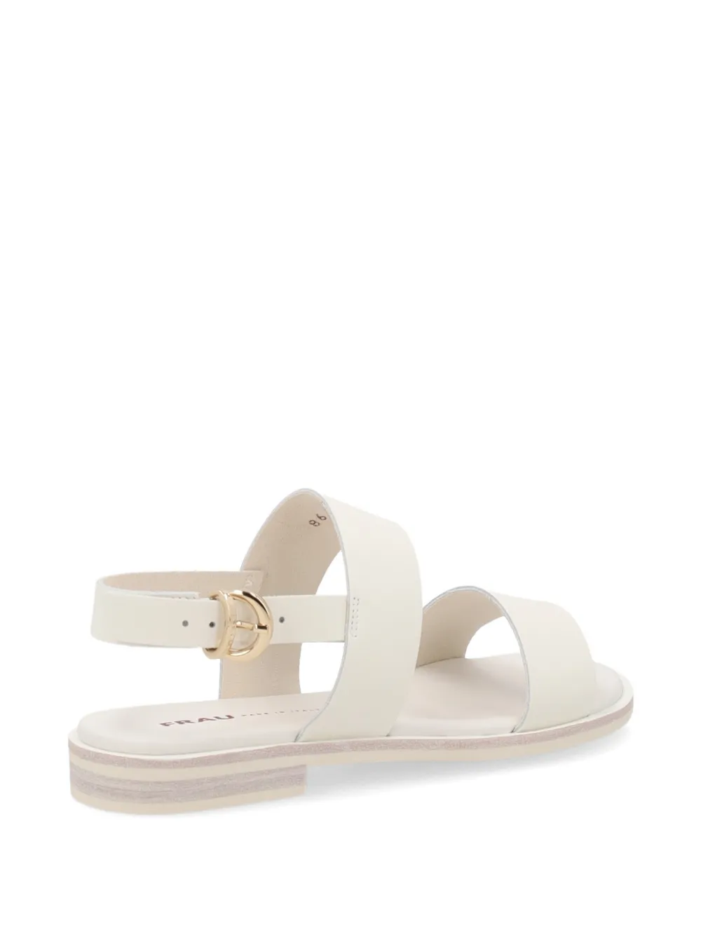 FRAU double-strap leather sandals Beige