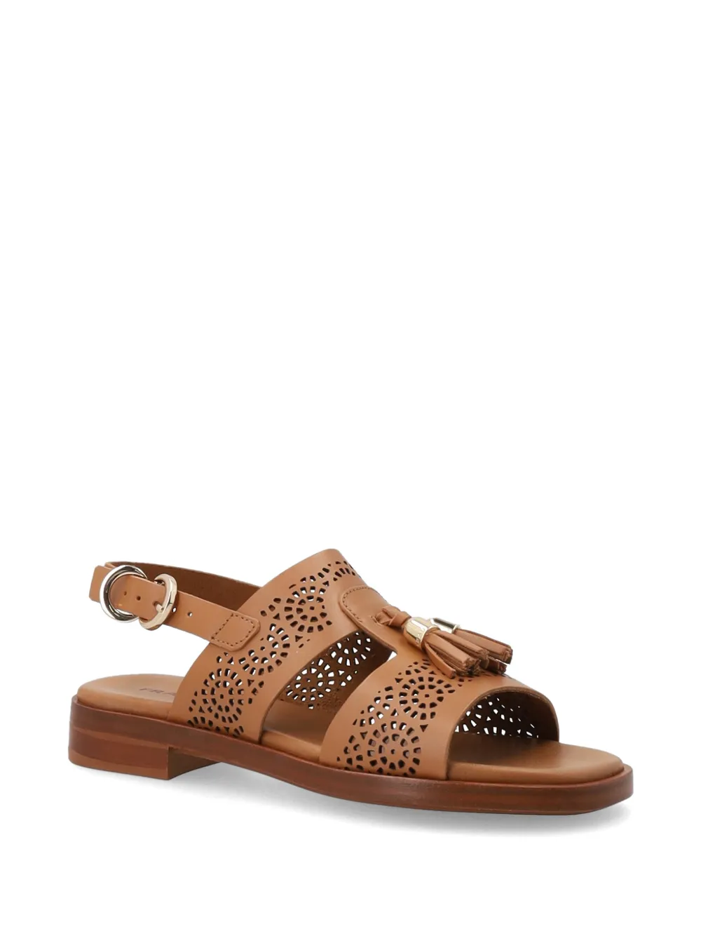 FRAU tassel-detail perforated sandals Bruin
