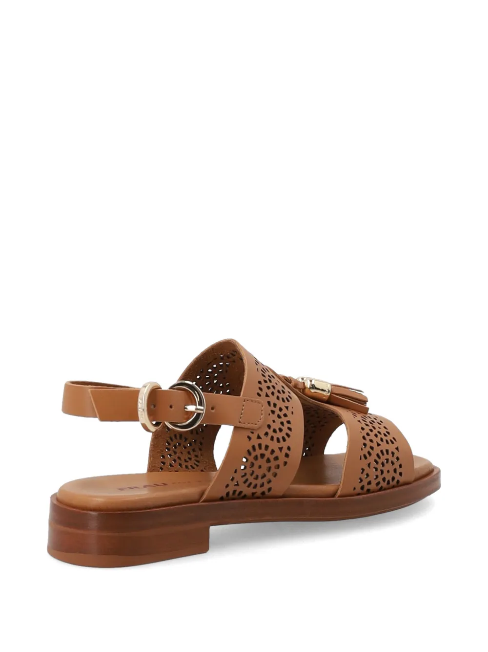 FRAU tassel-detail perforated sandals Bruin