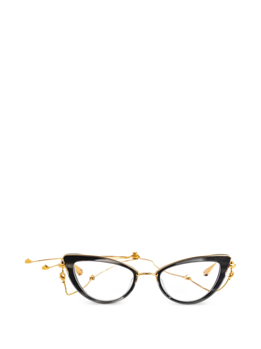 VALENTINO GARAVANI EYEWEAR Rockstud cat-eye glasses - Nero