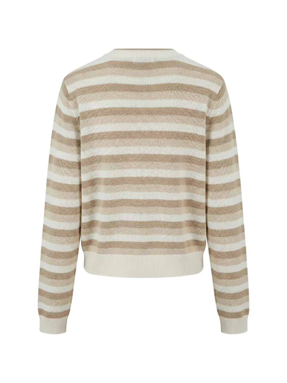  Brunello Cucinelli Pull à Rayures - Blanc 