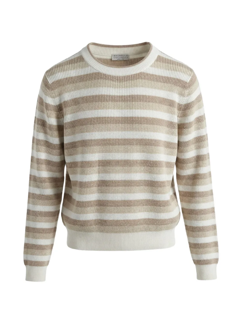 Brunello Cucinelli striped sweater - White
