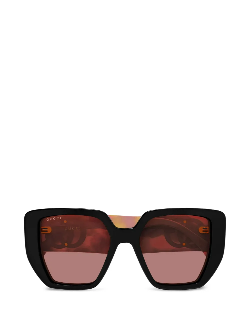 Gucci Eyewear geometric-frame sunglasses - Nero