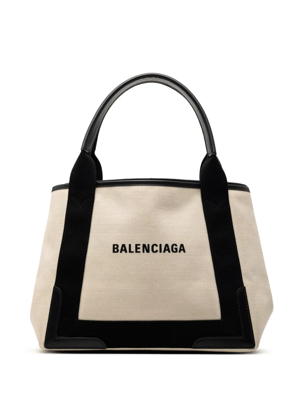 Balenciaga Pre-Owned 2020 Canvas Navy Cabas S tote bag - Bianco
