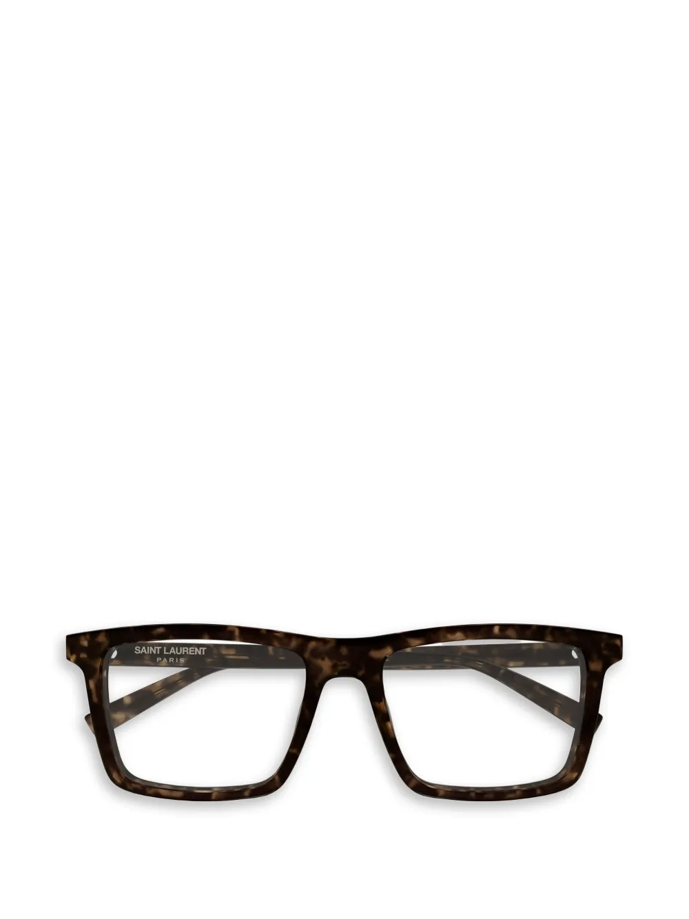 Saint Laurent Eyewear SL 906 tortoiseshell-effect rectangle-frame glasses - Marrone