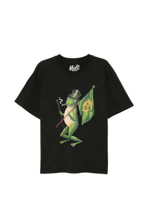Melt frog-print T-shirt