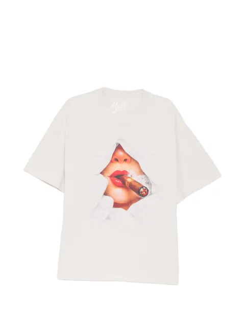 Melt cigarette-print T-shirt