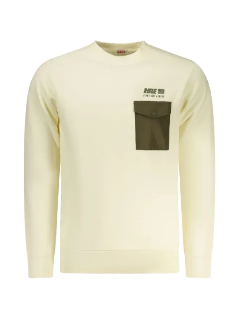 RIFLE logo-print flap-pocket sweatshirt