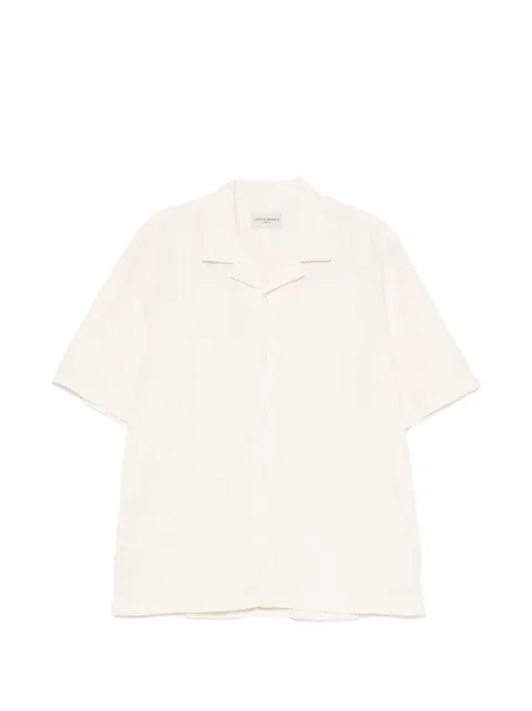 Officine Generale seersucker short-sleeve shirt