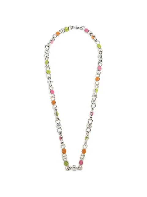 Casablanca enamel charm necklace