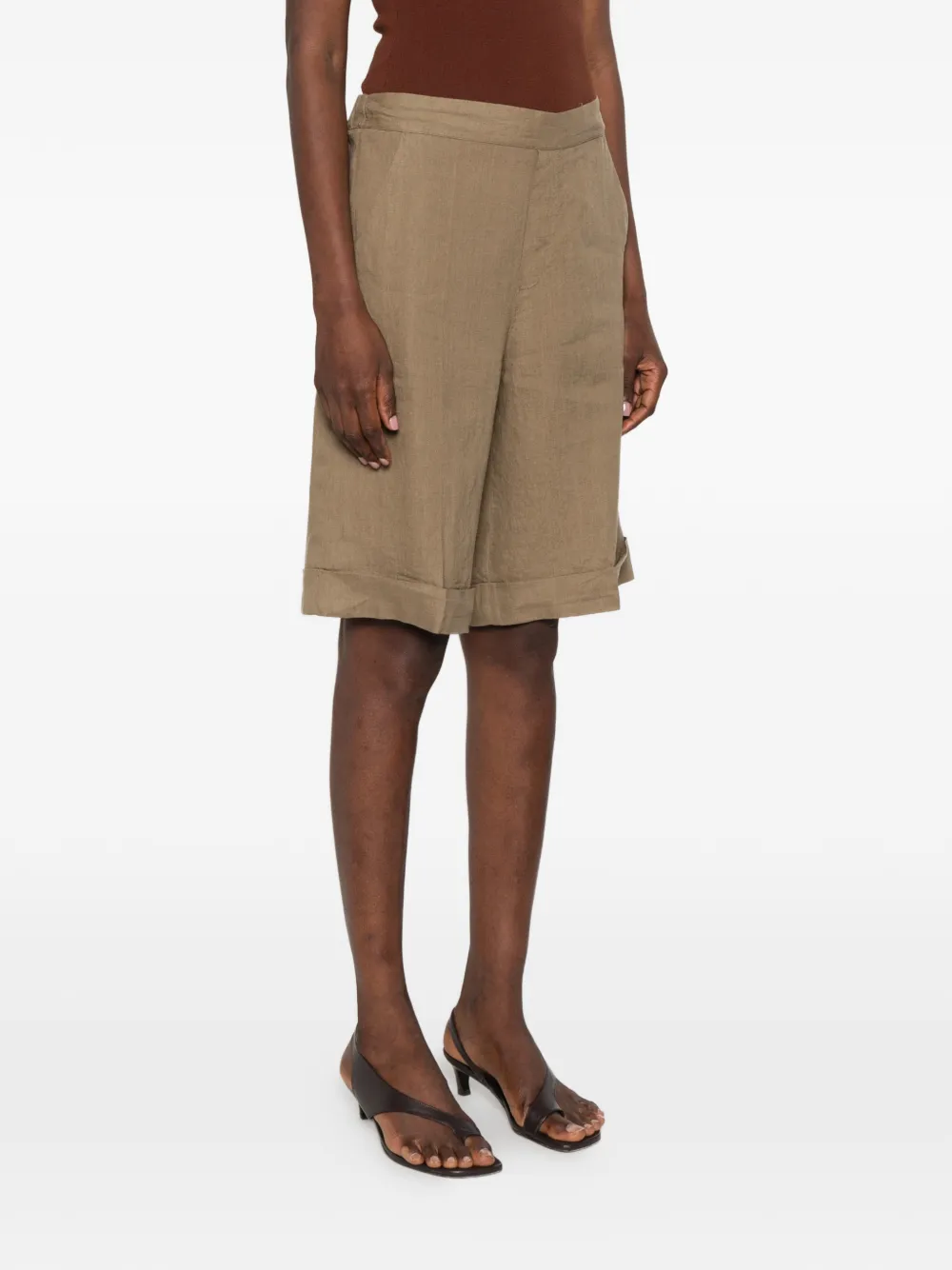  Xacus Shorts Con Risvolto - Verde 