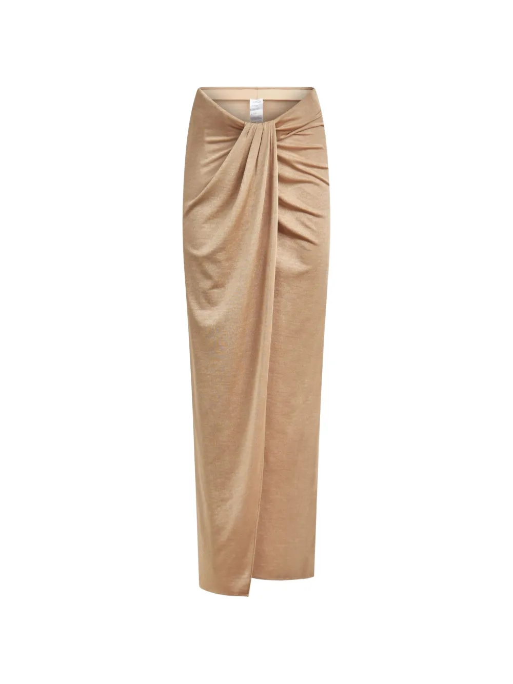 THE ANDAMANE Anja draped midi skirt - Nude