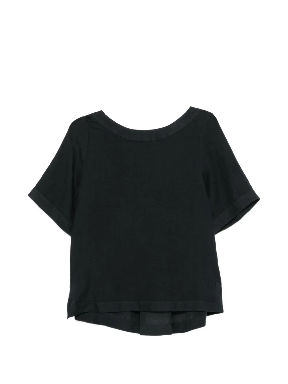 Xacus Fiamma Short-sleeve Top In Black