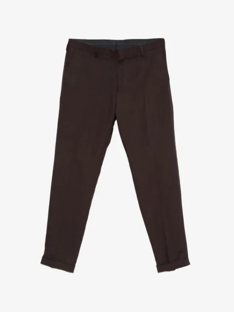 Paul Smith pressed-crease turned-up trousers