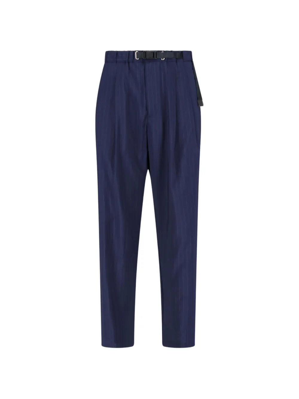 White Sand pinstripe belted trousers - Blu