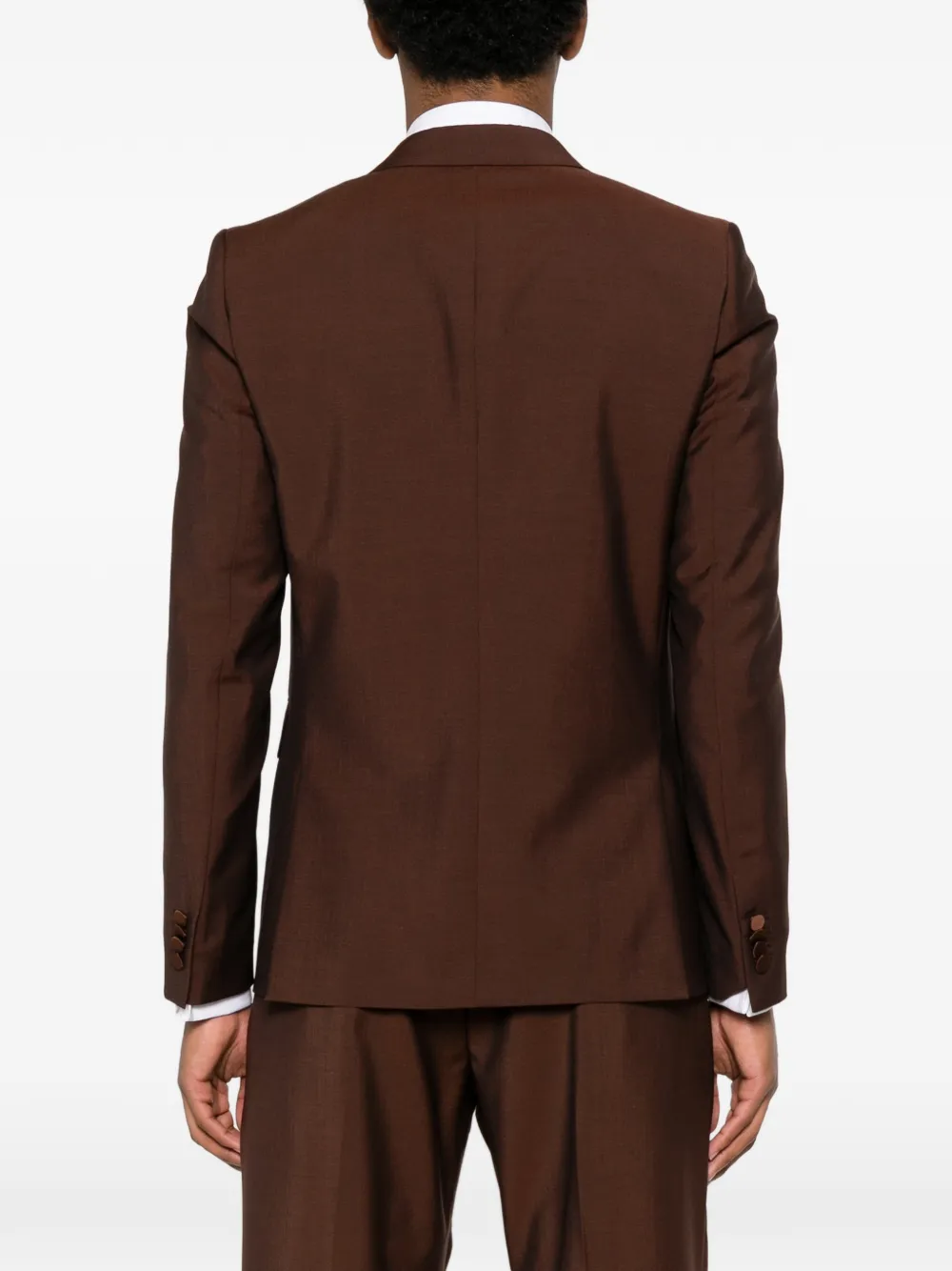 Paul Smith Blazer met satijnen revers Bruin