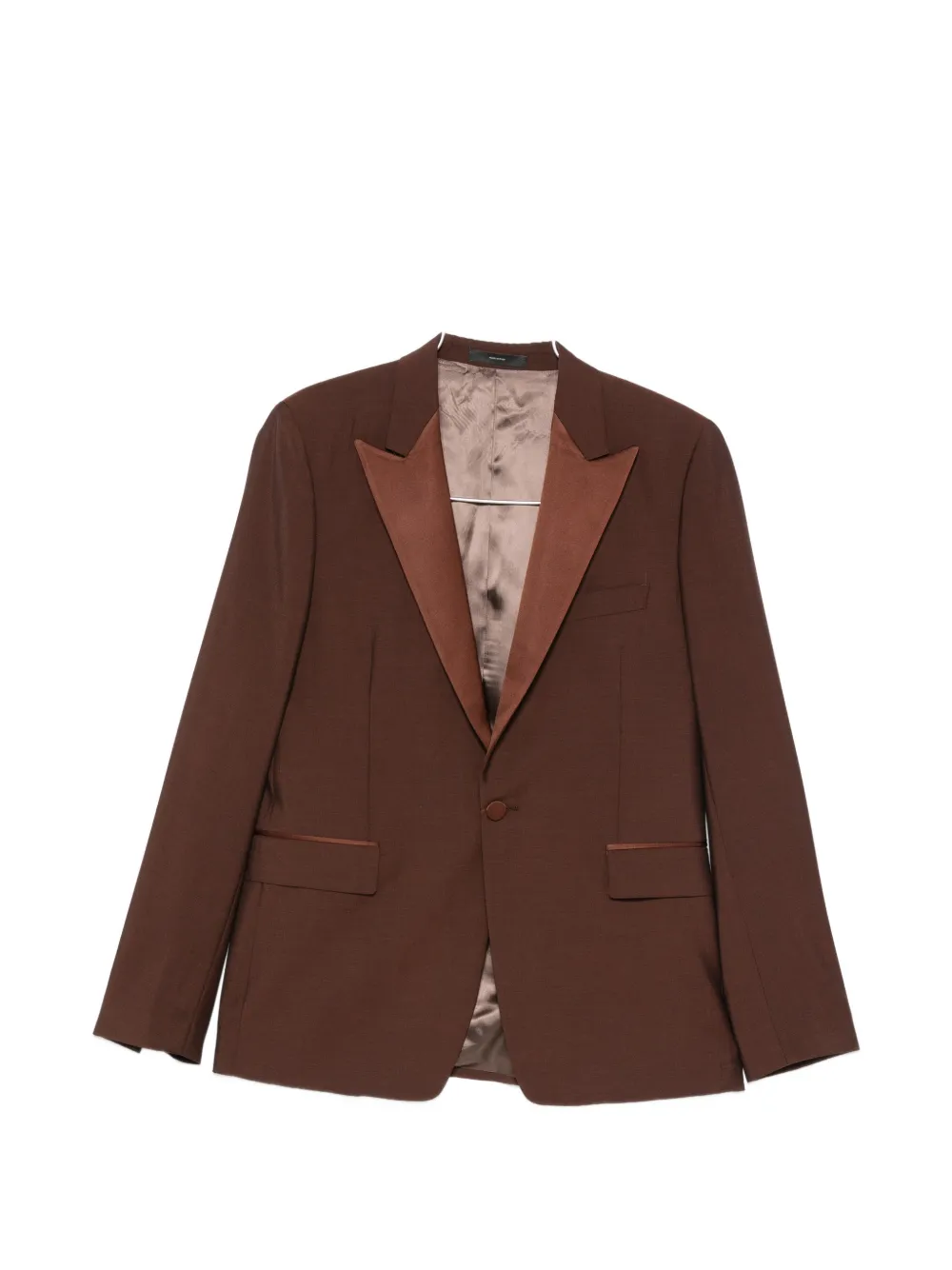 Paul Smith satin-lapel blazer - Brown