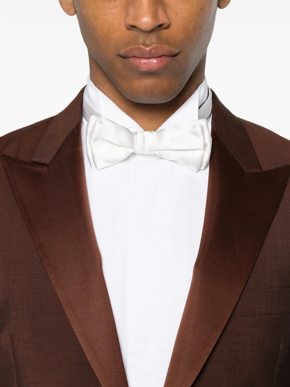 Paul Smith Blazer met satijnen revers Bruin